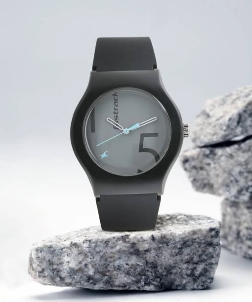 Fastrack Quartz Grey Dial Black Silicone Strap Unisex Analog Watch - For Men & Women NS9915PP56,9915PP56,NT3247NL01,3247NL01
