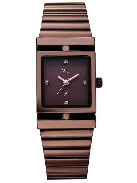 Fastrack Vyb 6.0 Showstopper Quartz Brown Shaped Dial Women's Watch / Analog Watch - For Women FV60093QM01,FV60093QM01W