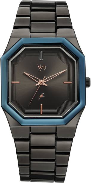 Fastrack Vyb Pioneer Quartz Grey Dial Grey Strap Analog Watch - For Men FV30048KM01W