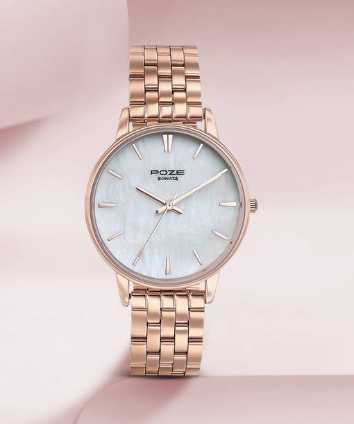 Poze - Metal Analog Watch - For Women SP80083WM01W