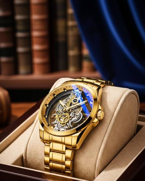 Luxury Skeleton Automatic Mechanical Watch Analog Watch - For Men SKEL-MECH-9