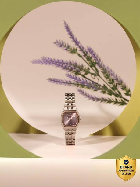 Sonata Poze 8 Quartz Pink Dial IP Rose Gold 304SS Sheet Metal Strap Analog Watch - For Women SP80164WM01W