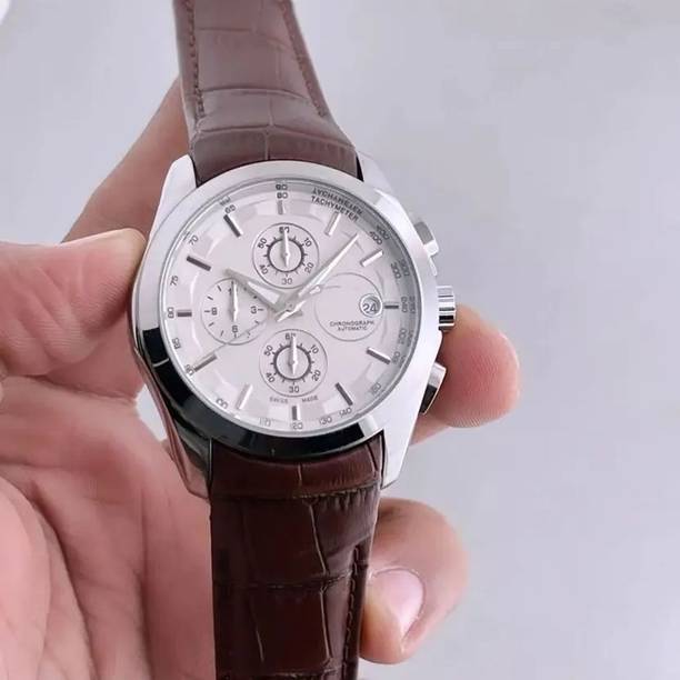 Analog Watch - For Men Chronograph Leather Watch