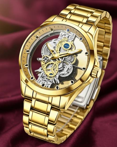 Luxury Skeleton Automatic Mechanical Watch Analog Watch - For Men SKEL-MECH-86
