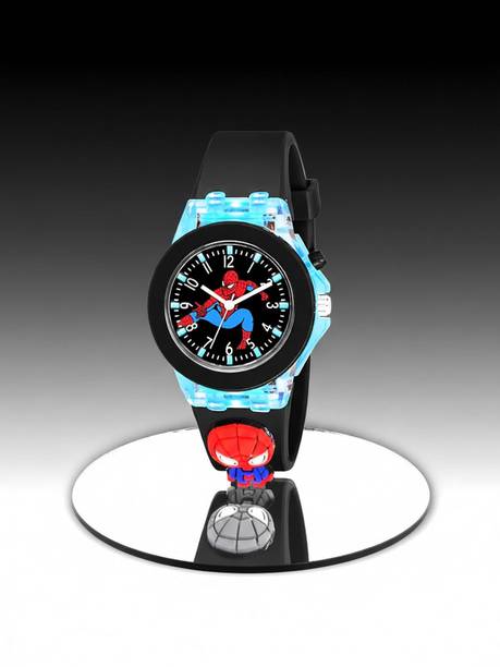 Beautiful Glowing Lights Wrist Watch for Unisex With Fun Design Adjustable Strap Analog Watch  - For Boys & Girls Kids Edition 3D Cartoon Analog Watch with Light Happy Colorful and Durable Watch