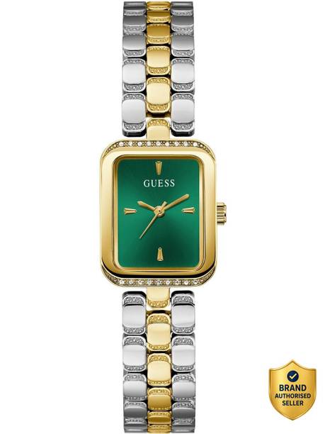 Isla Green Rectangle Dial Analog Watch  - For Women GW0865L6
