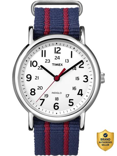 Weekender Round 38mm White Dial Analog Watch - For Men & Women T2N747