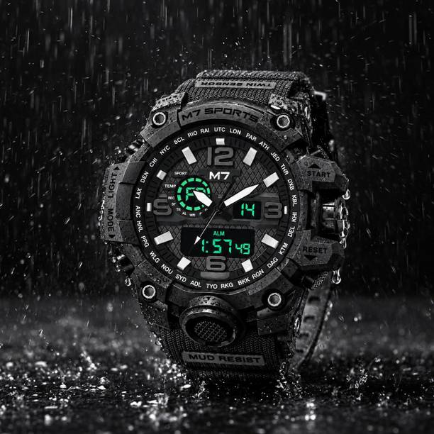 M7 Adventure Chrono Series Analog-Digital Watch - For Men M7-1155-Black Strap Chronograph