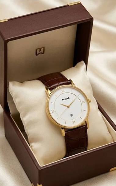 Leathe Strap Analog Watch  - For Men & Women Royale Classic Gold Analog Quartz Watch for Men