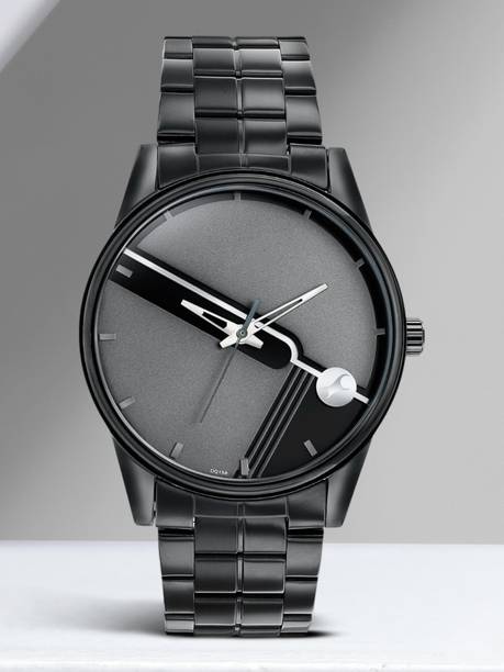 Fastrack Stunners Grey Dial Black Stainless Steel Strap Analog Watch - For Men NT3305NM02,3305NM02