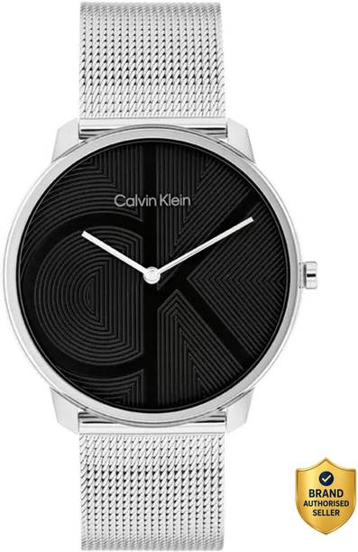 Calvin Klein Iconic Iconic Qtz Basic Slim Black Round Dial Unisex Watch / Analog Watch  - For Men & Women