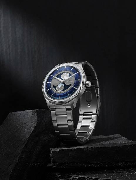 Titan Stellar Quartz Blue Round Dial Men's Watch / Analog Watch - For Men 10050SM01