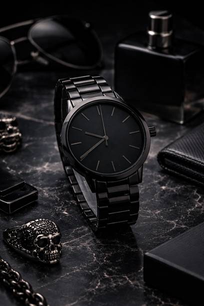 Men’s Ultra-Luxury All-Black "Phantom" Watch Analog Watch  - For Men GH01BK1200