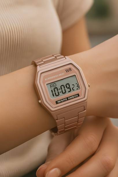 Digital Watch  - For Men & Women FLip-RoseGoldWRgasio-TK006