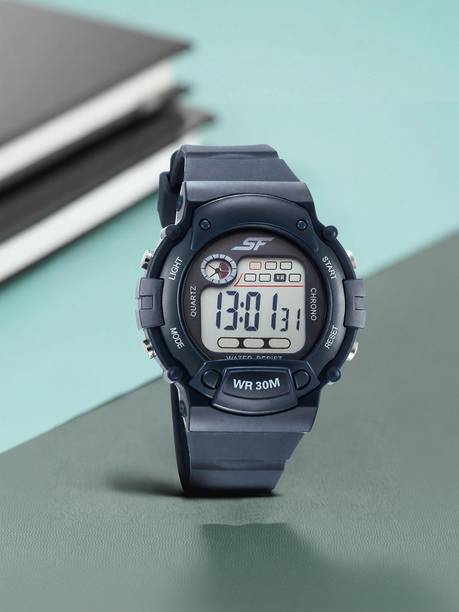 Sonata Digital Dial Blue Plastic Strap Digital Watch - For Men NT7982PP11,NU7982PP11