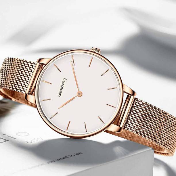 Dressberryb Premium Aritocrat White Round Dial Women's & Girl's Analog Watch - For Women 336KKM01
