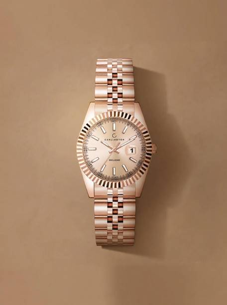 Carlington exclusive Series Premium Ladies Wrist Analog Watch - For Women 8811 Rose Gold