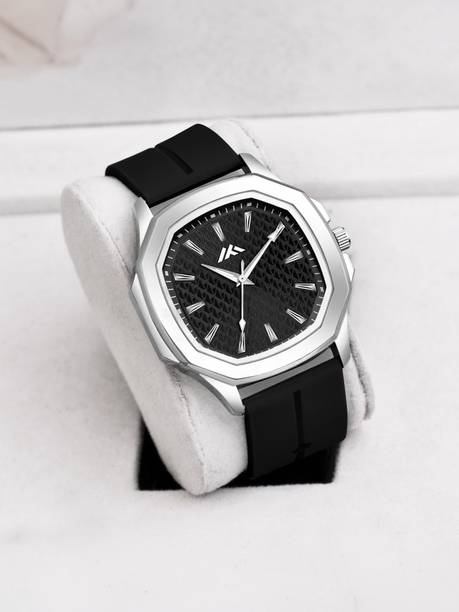 Analog Watch  - For Men Square Dial Silicone Strap