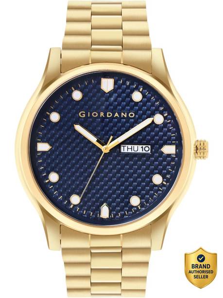 GIORDANO Two-Tone Textured Dial Analog Watch  - For Men