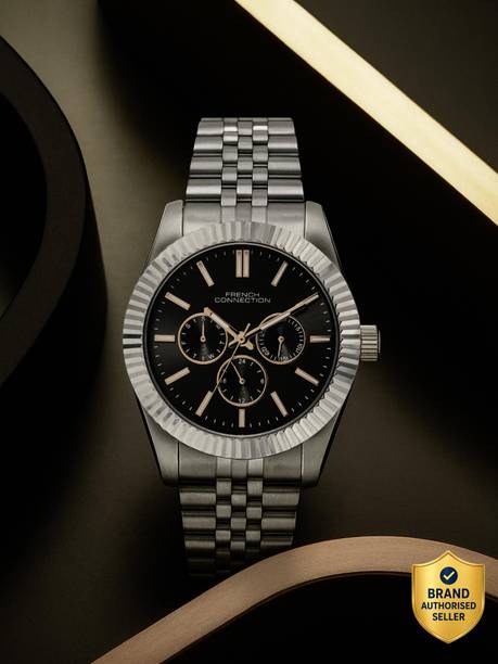 Grey Sunray Round Dial | Men's Multifunction Silver Watch Analog Watch - For Men FCN0124SM