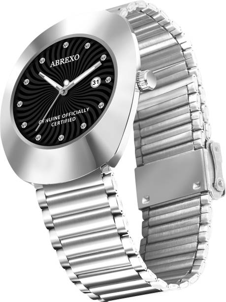 Cali Cartel Studded Black Dial Date Working Silver Quartz Watch For Boys Analog Watch  - For Men RDO9999 BK SL