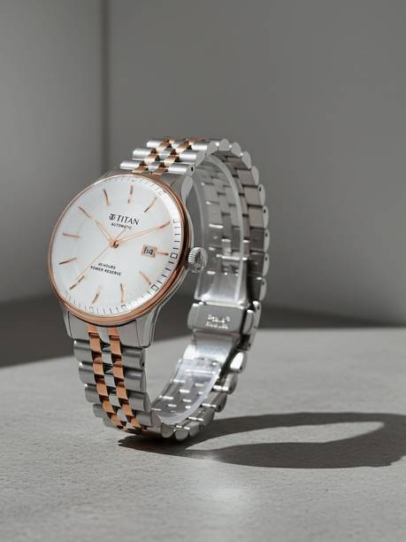 Titan Automatic Weekender Automatic White Round Dial Men's Watch / Analog Watch - For Men 90201KM01