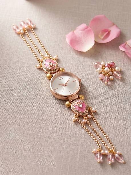 Analog Watch  - For Women Pink Meenakari Fusion