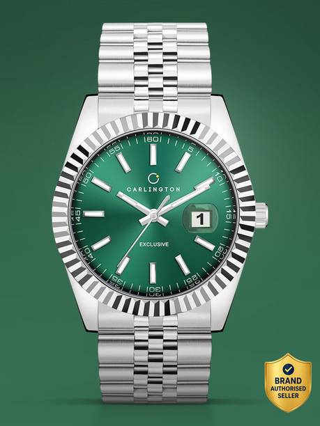 Carlington exclusive Series Premium Gents Wrist Analog Watch  - For Men Exclusive 8811 Steel Green Gents