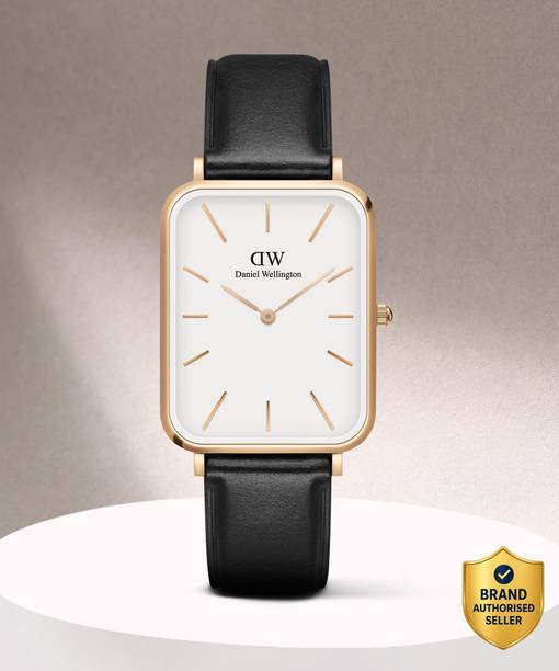 Quadro Pressed Sheffield White color Square - 36 mm diameter Analog Watch  - For Women DW00100450