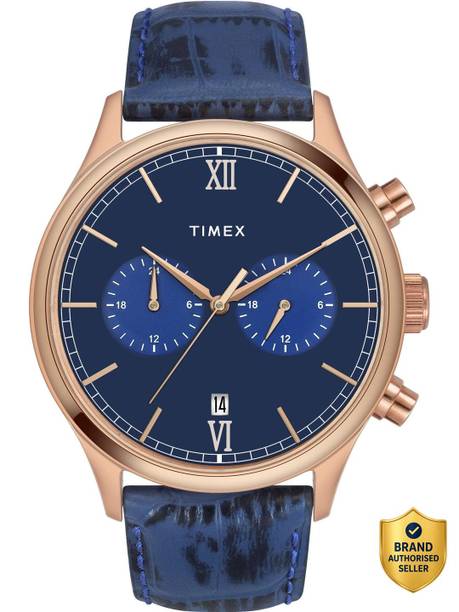 Round 43mm Blue Dial Analog Watch  - For Men TWEG19807