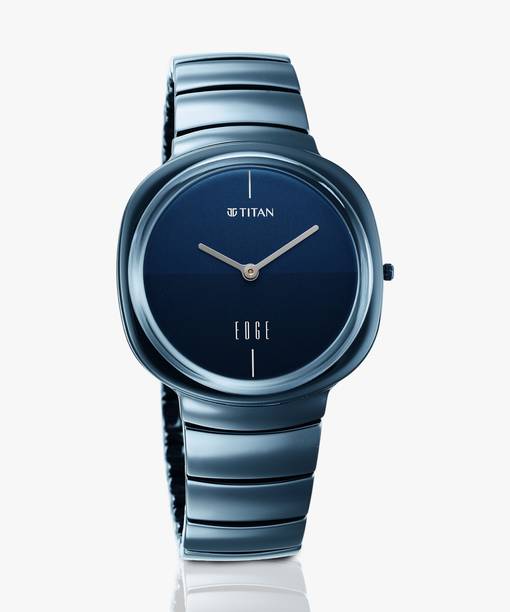 Titan Edge Ceramics Titan Edge Gradient Blue Dial Atlantic Blue Ceramic Strap Analog Watch  - For Men & Women