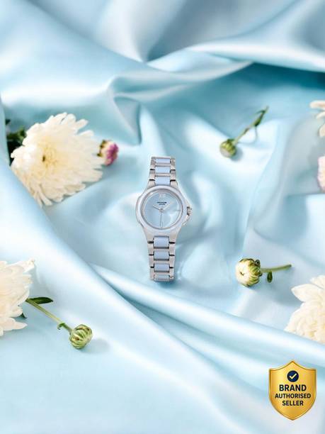 Sonata Poze 7 Baby Blue Dial IPS+ Blue Metal + Plastic insert Strap Analog Watch - For Women SP80147KD02W
