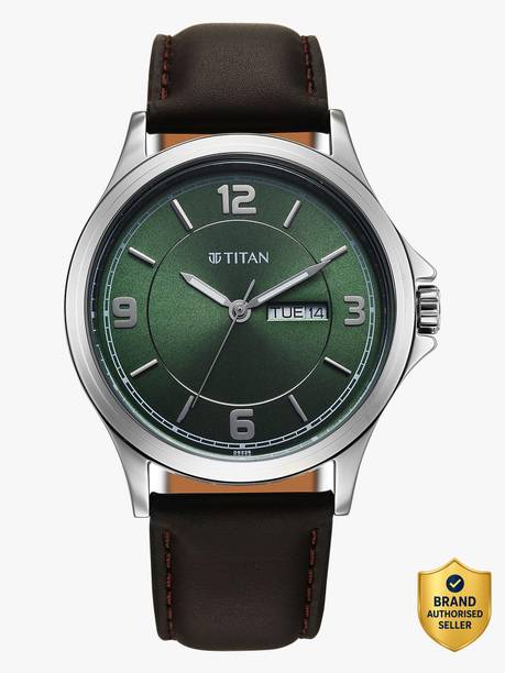 Titan Neo Arabic Quartz Green Round Dial Men's Watch / Analog Watch - For Men 1870SL12