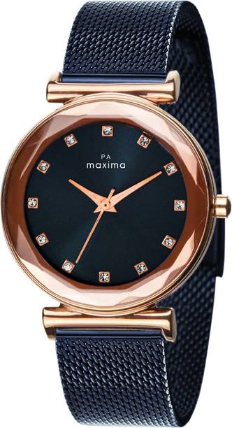 Maxima Blue Analog Watch - For Women O-63870CMLT