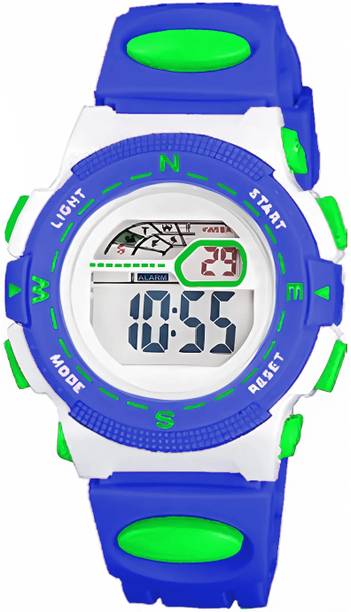 Time Up Attractive Dial New Attractive Design,Stopwatch,Alarm,Night-Light Stylish (4-12 Years) Kids Digital Watch  - For Boys & Girls