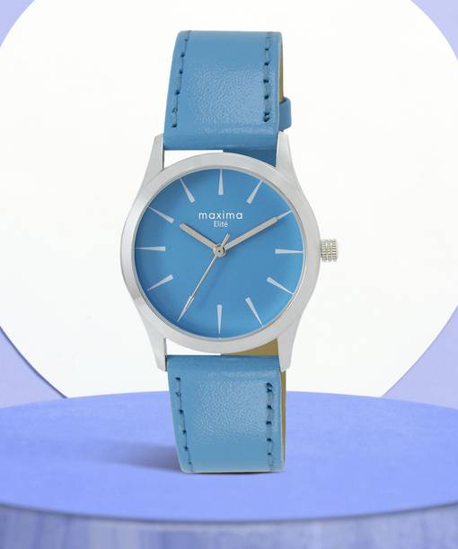 MAXIMA Maxima Elite Elite Collection leather band and premium lacquered dial Analog Watch  - For Women
