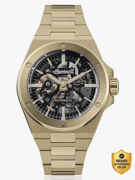 Automatic Black Skeleton Dial With Lifetime Warranty Analog Watch - For Men I15001