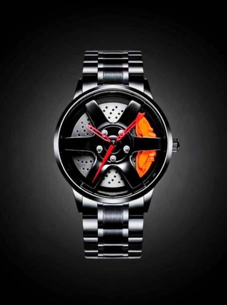 Analog Watch  - For Boys RKP. Round_Orange
