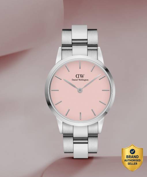 Iconic Motion 10 ATM) Black color Round - 44 mm diameter Analog Watch  - For Women DW00100534