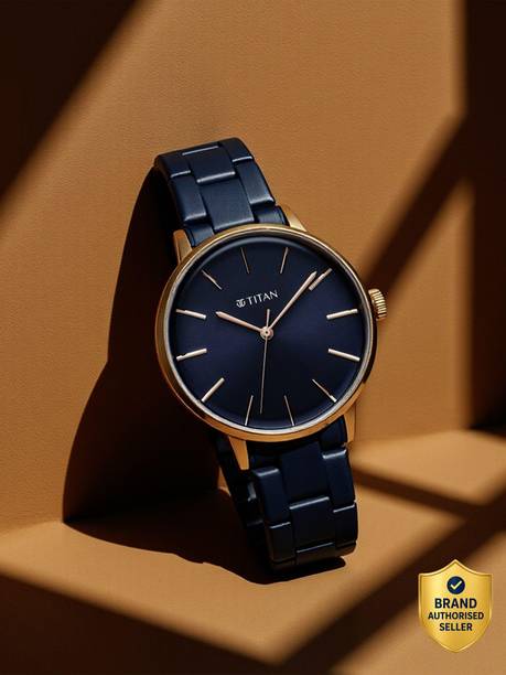 Titan Tgif Blue Dial Blue Stainless Steel Strap Analog Watch - For Women NT95248KM02,2634SM02,95248KM02
