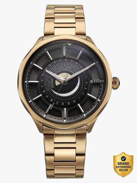 Titan Stellar Quartz Brown Round Dial Men's Watch / Analog Watch - For Men 10028WM01