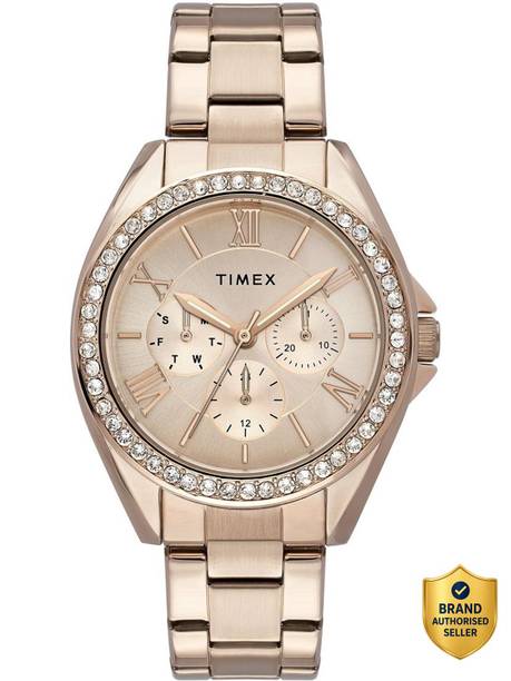 Round 38mm Rose Gold Dial Analog Watch - For Women TWEL253SMU01