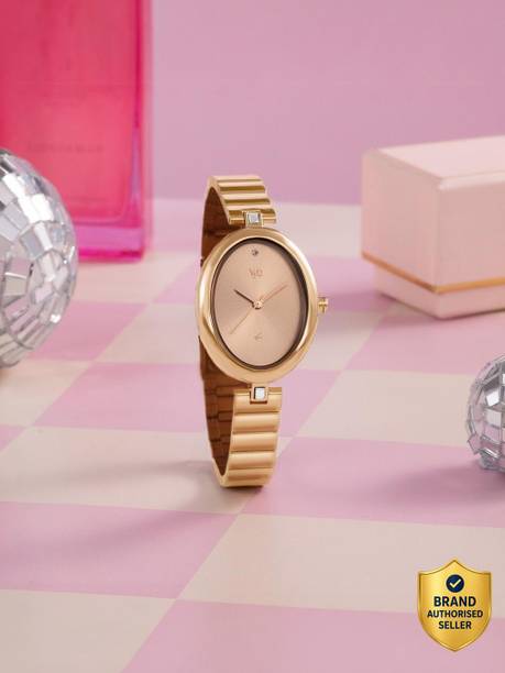 Fastrack Vyb Celeste Quartz Rose Gold Dial Rose gold SS Strap Analog Watch - For Women FV60108WM01W