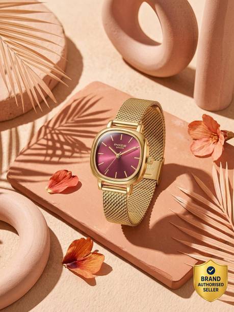 Poze 9 Quartz Pink Dial IPG Strap Analog Watch  - For Women SP80024YM01W