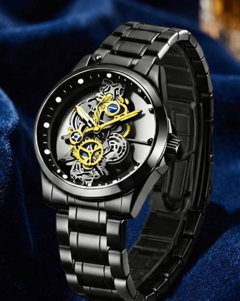 Luxury Skeleton Automatic Mechanical Watch Analog Watch  - For Men SKEL-MECH-B45