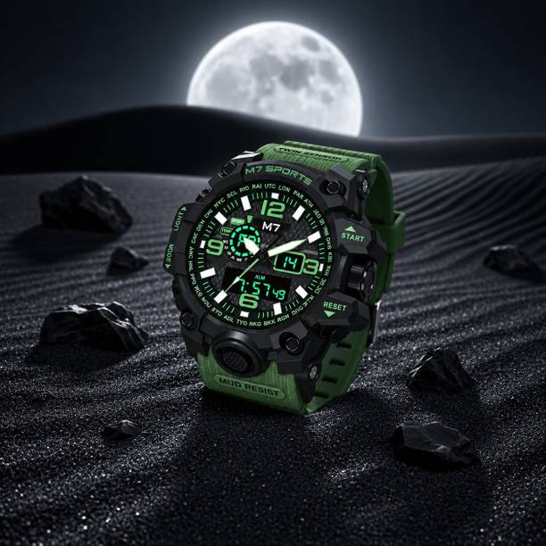 M7 Adventure Chrono Series Analog-Digital Watch - For Men M7-1155-Green Strap Chronograph