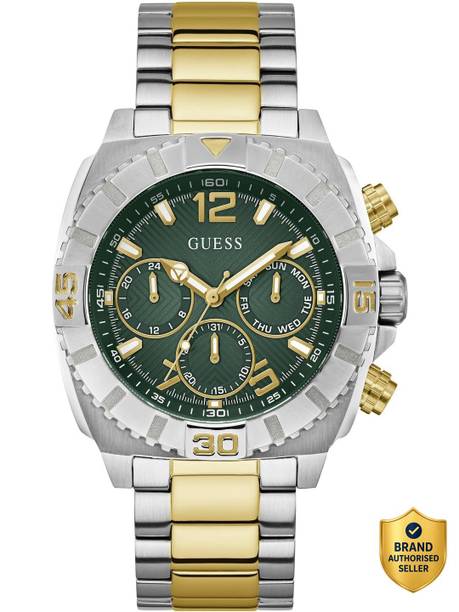 Traction Green Round Dial Analog Watch - For Men GW0800G1