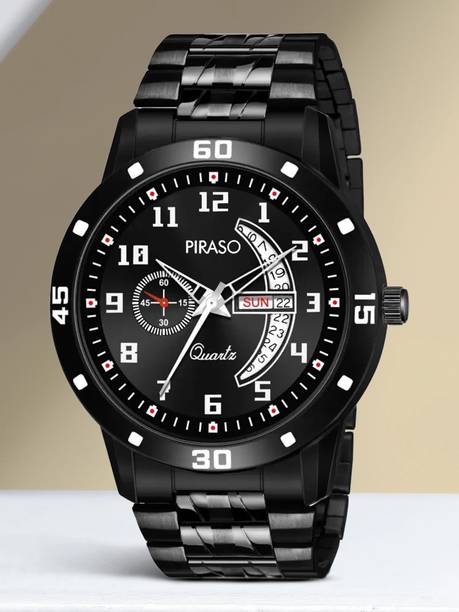 Day & Date Working Display for Men and Boy Analog Watch  - For Men PR2727 FULL BLACK