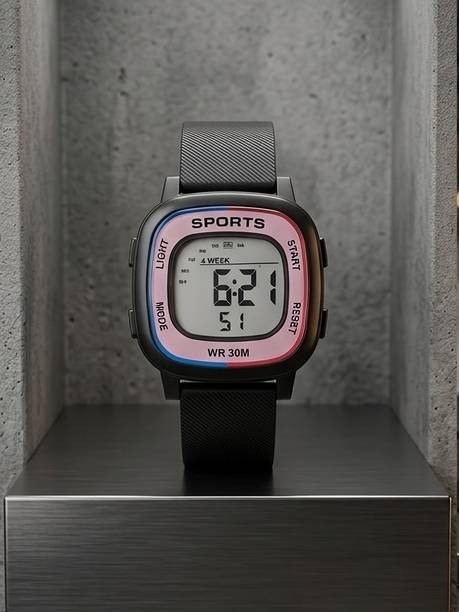 Sports  Digital Watch  - For Men & Women DSW-BLK-001