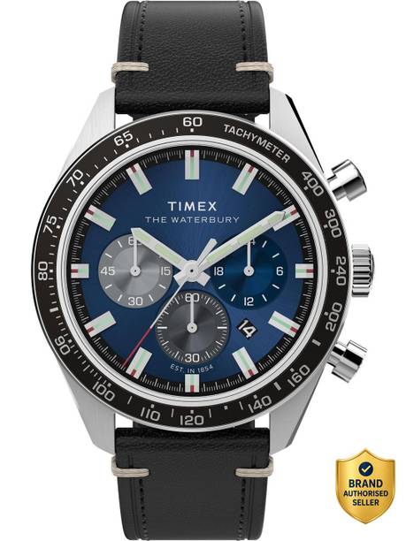 Waterburry Round 41mm Blue Dial Analog Watch  - For Men TW2Y18600IK